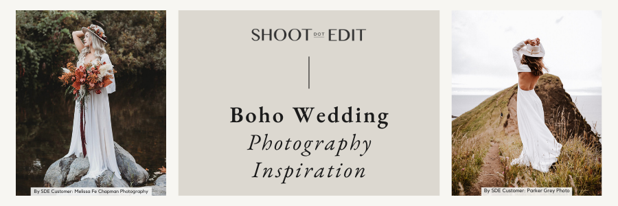 Boho Wedding Photography Inspiration From ShootDotEdit Customers