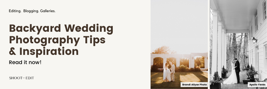 Backyard Wedding Photography Tips & Inspiration
