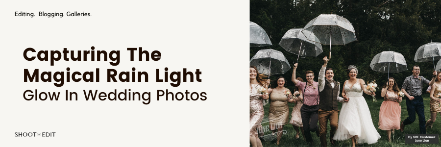 Embracing The Rain Light Glow In Wedding Photography