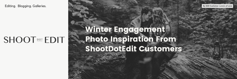 Winter Engagement Photos Inspiration From ShootDotEdit Customers