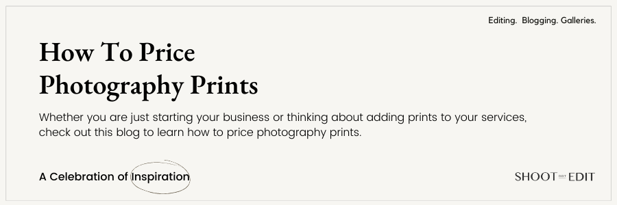 How To Price Photography Prints