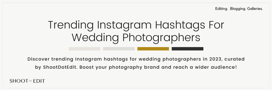 Trending Instagram Hashtags For Wedding Photographers