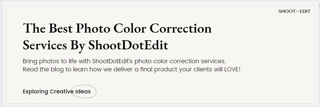 The Best Photo Color Correction Services By ShootDotEdit